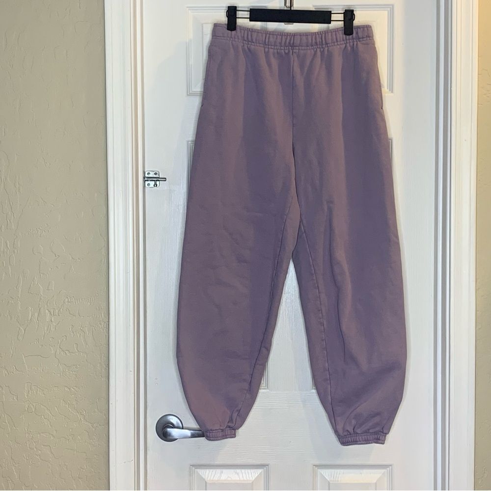 Aritzia TNA Extra Fleece Sweatpants Purple Size Small